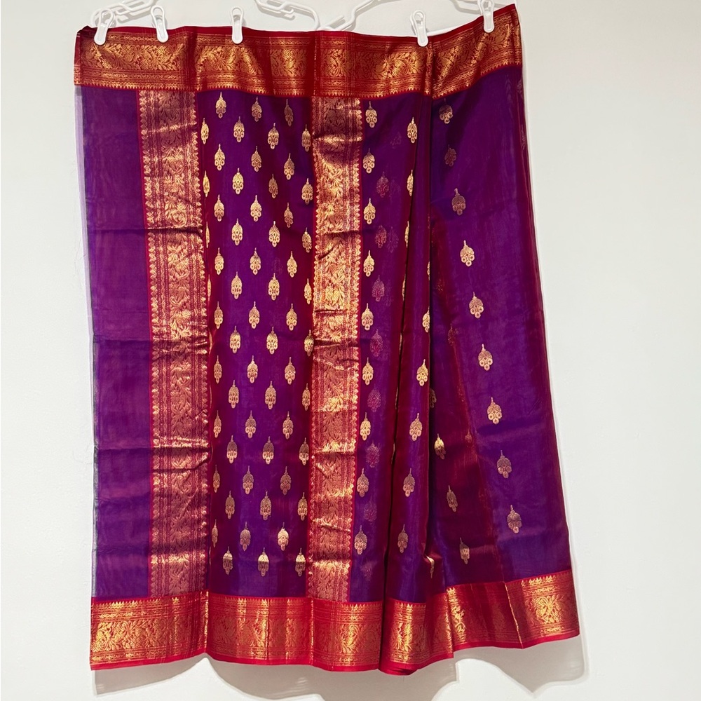 Purple and Gold Women's Skirt